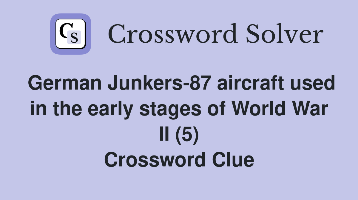 German Junkers87 aircraft used in the early stages of World War II (5